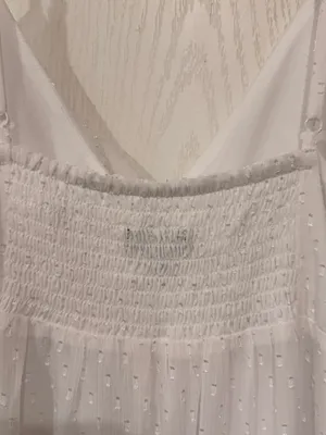Express White Spaghetti Strap Ruffle Maxi Dress thumbnail 6