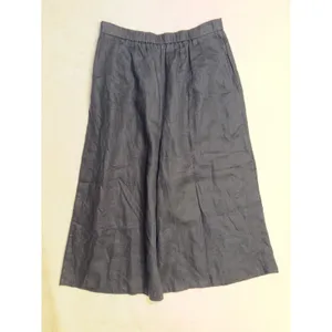 Anthropologie Pleated Culotte Trousers Black 100% Linen Wide Leg Cropped NWT Med thumbnail 13