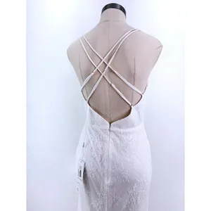 NWT Jessica McClintock by Clarisse Gown Ivory Lace Sequin Open Back 8 thumbnail 7