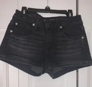 American Eagle Black Jean Short thumbnail 1