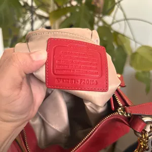 Red Coach Crossbody Bag Leather thumbnail 11