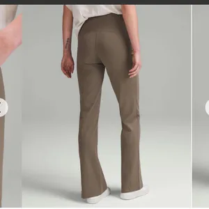 Lululemon Smooth Fit High Rise Flare Leg Pull On Casual Neutral Pants Tan 27in 0 thumbnail 4