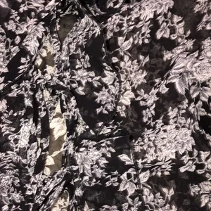 Victorias Secret size small black floral slightly sheer boho top thumbnail 6