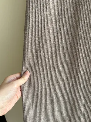 GAP Women’s Ribbed Stretch Waist Flared Pants, Taupe, Size Large thumbnail 4
