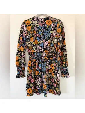 WAYF by Anthropologie Romantic Boho Whimsigoth Long Sleeve Mini Dress size small thumbnail 4