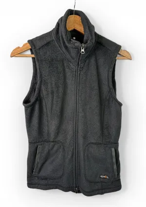 Kerrits Womens size Small Black Fleece Zip Up Vest Barn Chore thumbnail 1