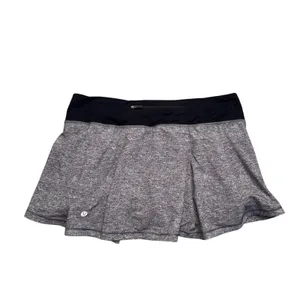 Lululemon Pace Rival Skirt Women 8 Grey Excellent‎ Activewear W8AB1R thumbnail 4