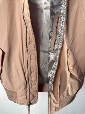 GAP Full Zip Bomber Jacket in Dusty Rose Size XS‎ thumbnail 5