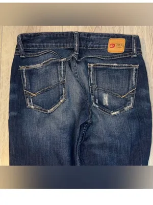 BKE Dark Blue Cropped Capri crop jeans denim thumbnail 5