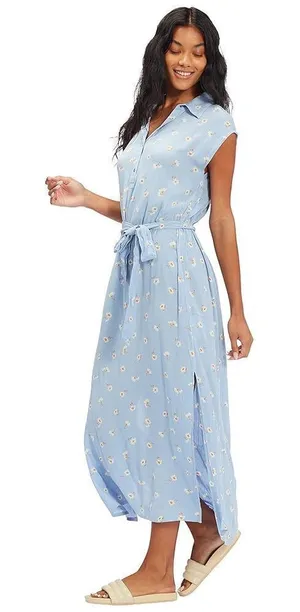 ✨Billabong Women's Lovely Ways Button Front Midi XL Dress✨ thumbnail 1
