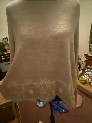 Altar'd State Light Gray Knit Top thumbnail 2