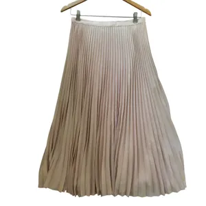 Club Monaco Blush Pink Pleated Maxi Long Women’s Skirts Size 6 thumbnail 7