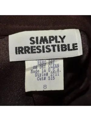 Simply Irresistible Skirt Size 8 Brown Maxi Long Minimalist Made USA Y2K thumbnail 7