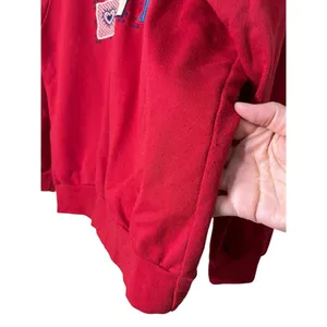 Koret‎ City Blues Collared Pullover Sweatshirt Cotton Blend Red Women’s Small thumbnail 5