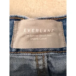 Everlane The Summer Slouch Jean Organic Cotton Blue High Rise Straight Leg 31 thumbnail 7