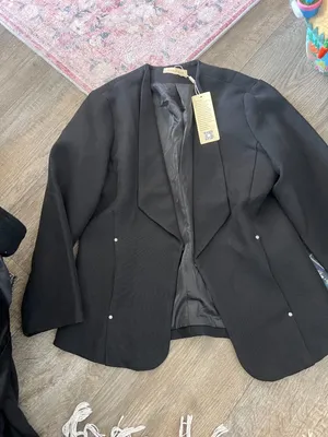 NWT Kate Kasin‎ medium black blazer thumbnail 2