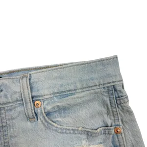 GAP Light Blue Distressed Frayed Hem Cutoff Denim Jean Shorts Womens Size Casual thumbnail 4