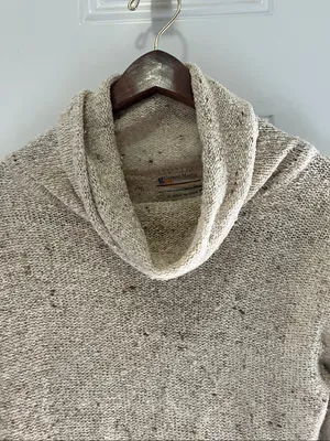 Women's Gerard Martin Vintage Cream Marled Knit Sweater - Medium thumbnail 3