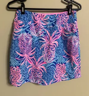 Lilly Pulitzer Luxletic Tropic Down Low Monica Skort Golf Size 0 XS Pineapple thumbnail 1