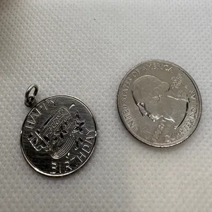 Vintage Elco Sterling Silver Happy Birthday Musical‎ Note Charm Pendant 2.99g thumbnail 6