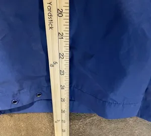 Women's TOTES Rain Coat Royal Blue Hooded With Large Pocket Size L Zipper Jacket thumbnail 5