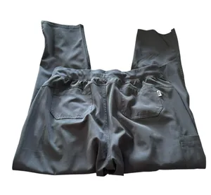 Bella Gray Cargo Scrub Pants with Relaxed Fit and Elastic Waistband thumbnail 2