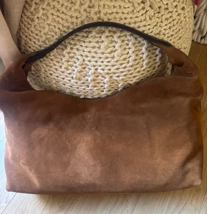 Madewell The Mylie Suede Shoulder Bag thumbnail 1