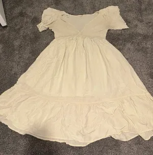 Amazon Flowy Creme Dress thumbnail 1