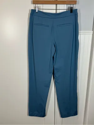 Lululemon Luxtreme‎ Straight-Leg Mid-Rise Pants Trouser Utility Blue Travel City thumbnail 5
