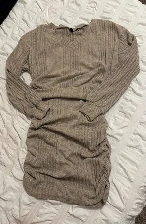 Sweater Dress Brown thumbnail 1