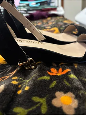 Dream Pairs Black Ankle-Strap Open-Toe Wedges thumbnail 4