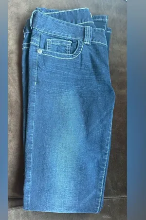 Guess Los Angeles Wide Leg Dark Low Waist Blue Jeans Sz 29 thumbnail 3