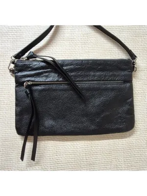 Handbag Butler Black Leather Mighty Purse Crossbody Bag Minimalist Closet Staple thumbnail 6