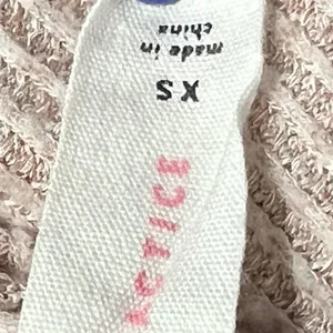 Daily Practice Anthropologie Shirt Womens XS Pink Waffle Knit Thermal Split Neck thumbnail 5