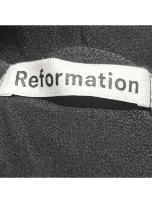Reformation Eleni Dress Size 0 Black thumbnail 6