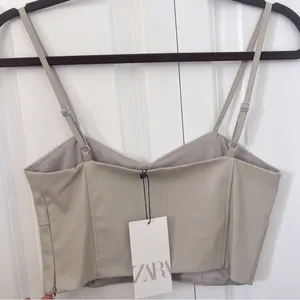 Zara Beige Crop Top thumbnail 6