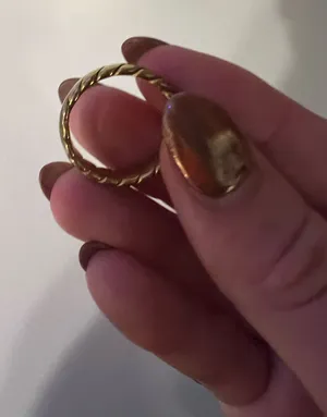Gold twisted ring #twistedring #jewelry thumbnail 1