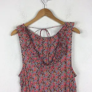 Free People Mini Dress Medium I'm Your Favorite Pink Floral Smocked Stretch thumbnail 13