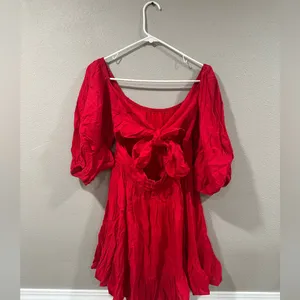 Hello Molly Red X Festival Dress Size Small thumbnail 7