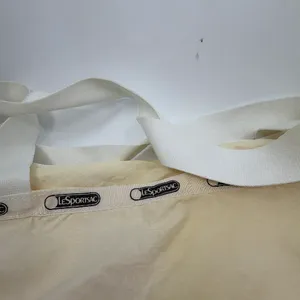 LeSportsac Weekender Beige Nylon Duffle Bag thumbnail 8