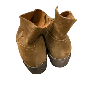 Madewell Brown Suede Leather Pull-On Western Cowgirl Ankle Boots Size 8 thumbnail 4