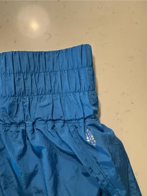 Free People Movement Blue High Rise Running Shorts L Athletic Activewear thumbnail 5