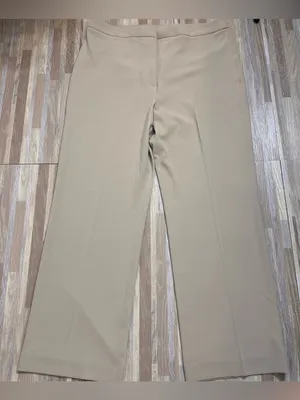 H&M Beige Wide-Leg, High Waist Dress Pants Women’s size 16 thumbnail 1