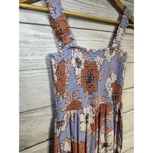 Aritzia Wilfred Chianti Jumpsuit Floral Sleeveless Crop Wide Leg Purple SIZE S thumbnail 6