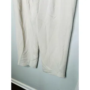BA&SH Off-White Crepe Pleated Front Zipper Oxford Style Shen Pants Size US 8 thumbnail 7