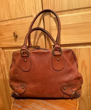Banana Republic leather bowling-style bag or satchel thumbnail 1