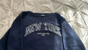 Off the shoulder crewneck Blue Size XS thumbnail 2