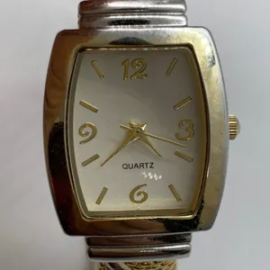 Ladies Quartz analog gold tone cuff bracelet watch size 7” runs thumbnail 2