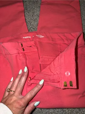 Old Navy Coral Straight-Leg Pants thumbnail 5