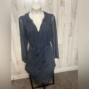 Navy blue dress Blue Size L thumbnail 2
